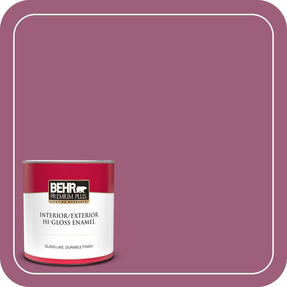 1 qt. Home Decorators Collection #HDC-WR15-2 Passion Plum Hi-Gloss Enamel Interior/Exterior Paint & Primer price history on PriceWatchPro