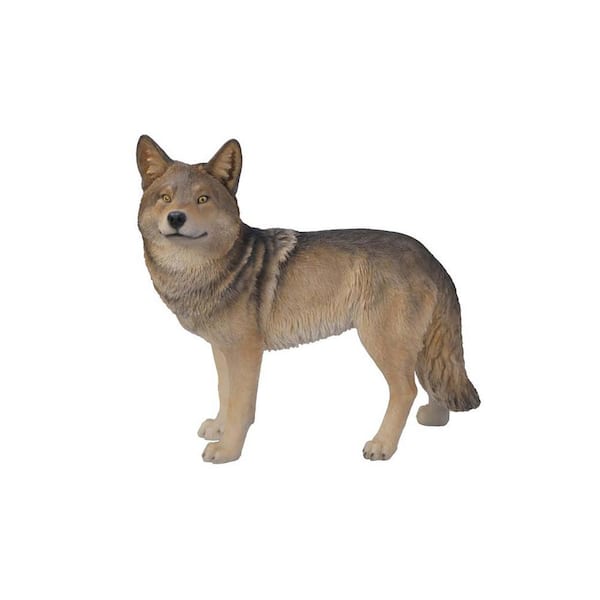Standing Coyote Garden Statue