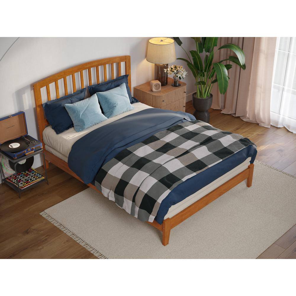 Richmond Full Light Toffee Solid Wood Mission Bed Frame