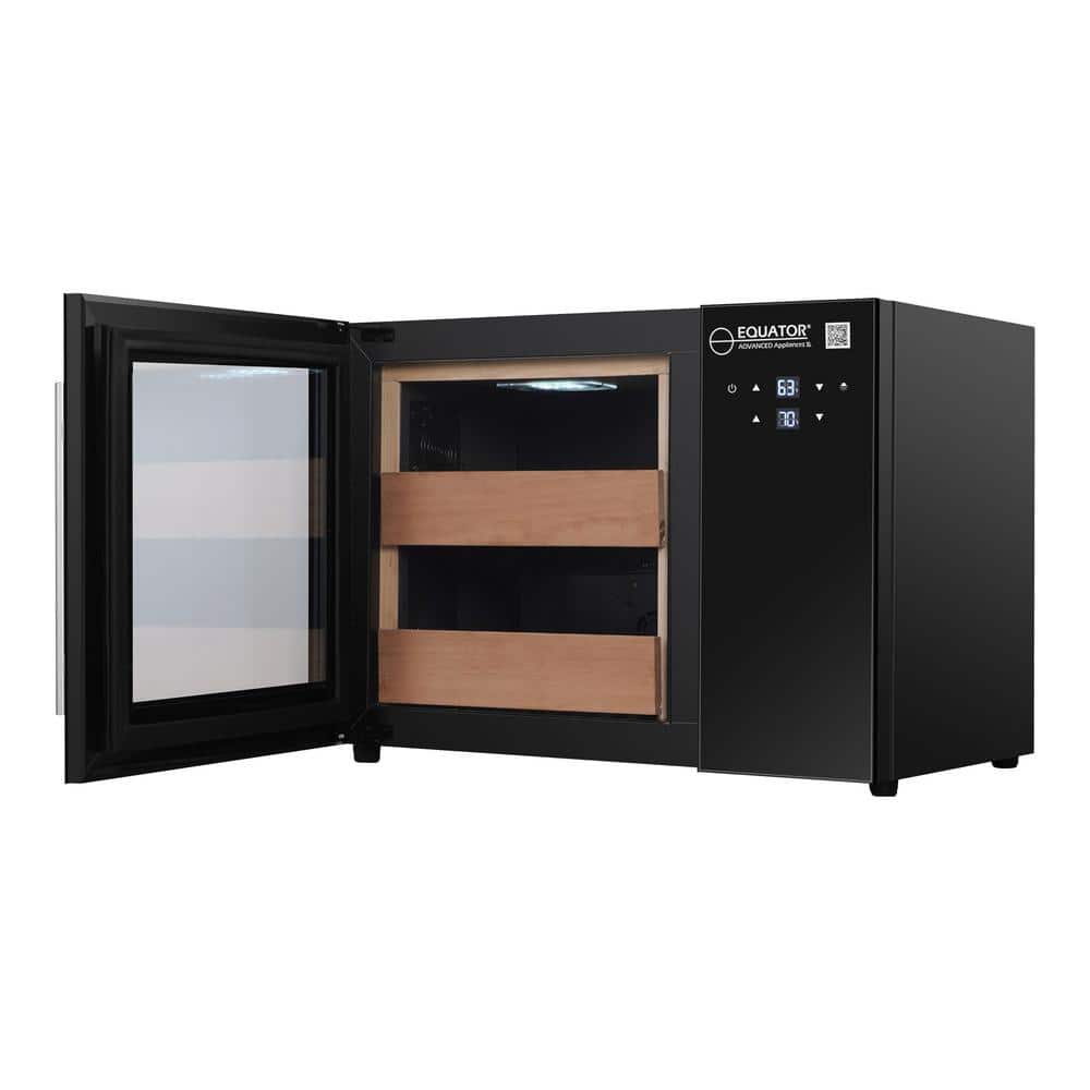Equator 1.4 Cu Ft Electronic Cooler Humidor with Cedar Wood Shelves