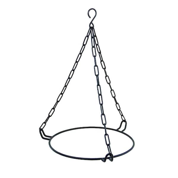 ACHLA DESIGNS Hanging Ring for 12 in. Bowl, 11 in. Dia, Black Powder Coat