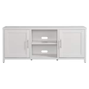 Strahm 58 in. White Rectangular TV Stand Fits TV's Up To 65 in.