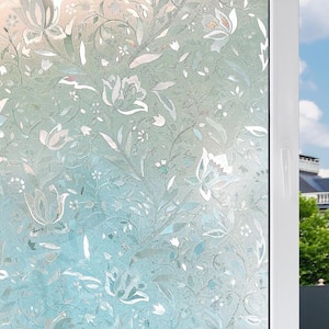 23.6 in. W x 78.7 in. L 3D Trulip Static Cling Decorative Window Film