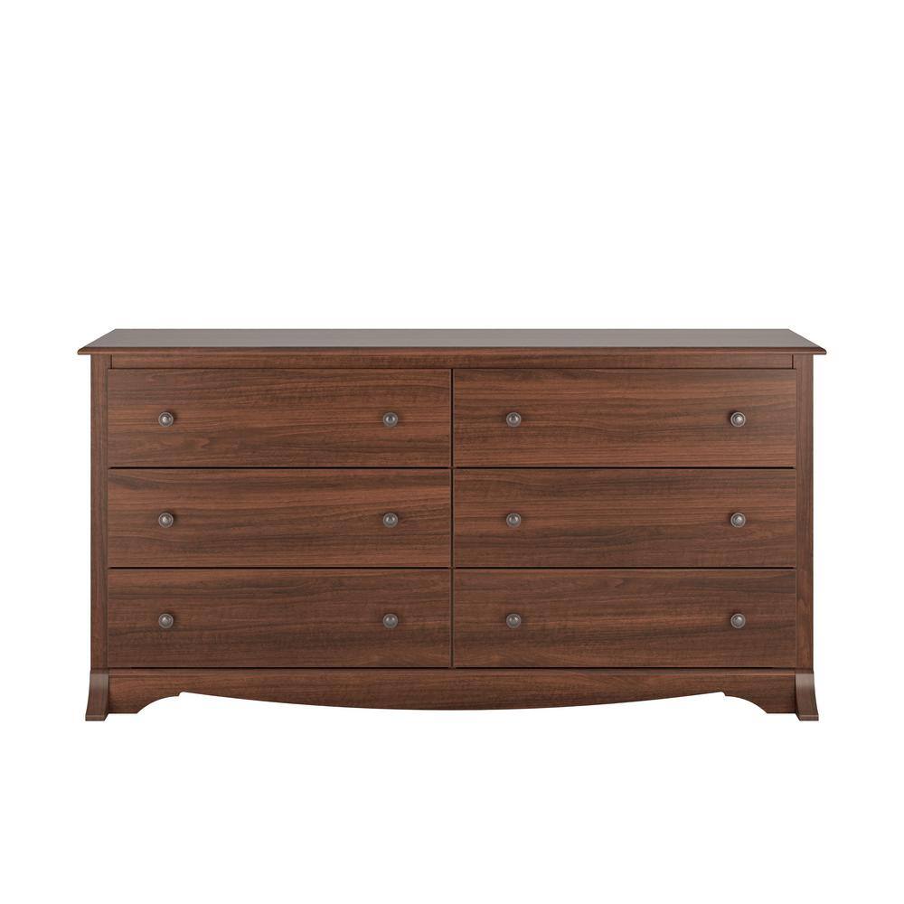 Monterey 6-Drawer White Dresser - thumbnail 3