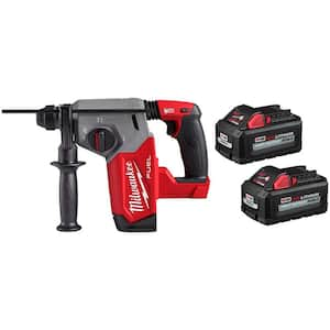 M18 FUEL 18V Lith-Ion Brushless Cordless 1 in. SDS-Plus Rotary Hammer w/ (2) High Output 6.0 Ah Battery Pack