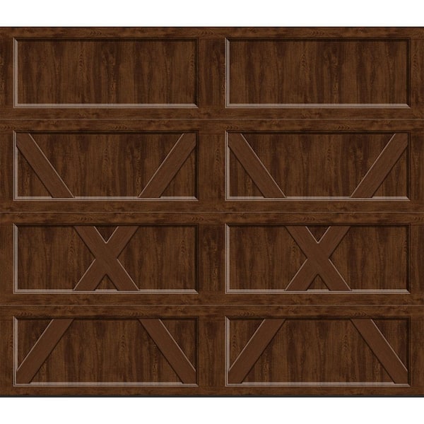 Clopay Bridgeport Steel Design X 8 ft. x 7 ft. Non-Insulated Wood