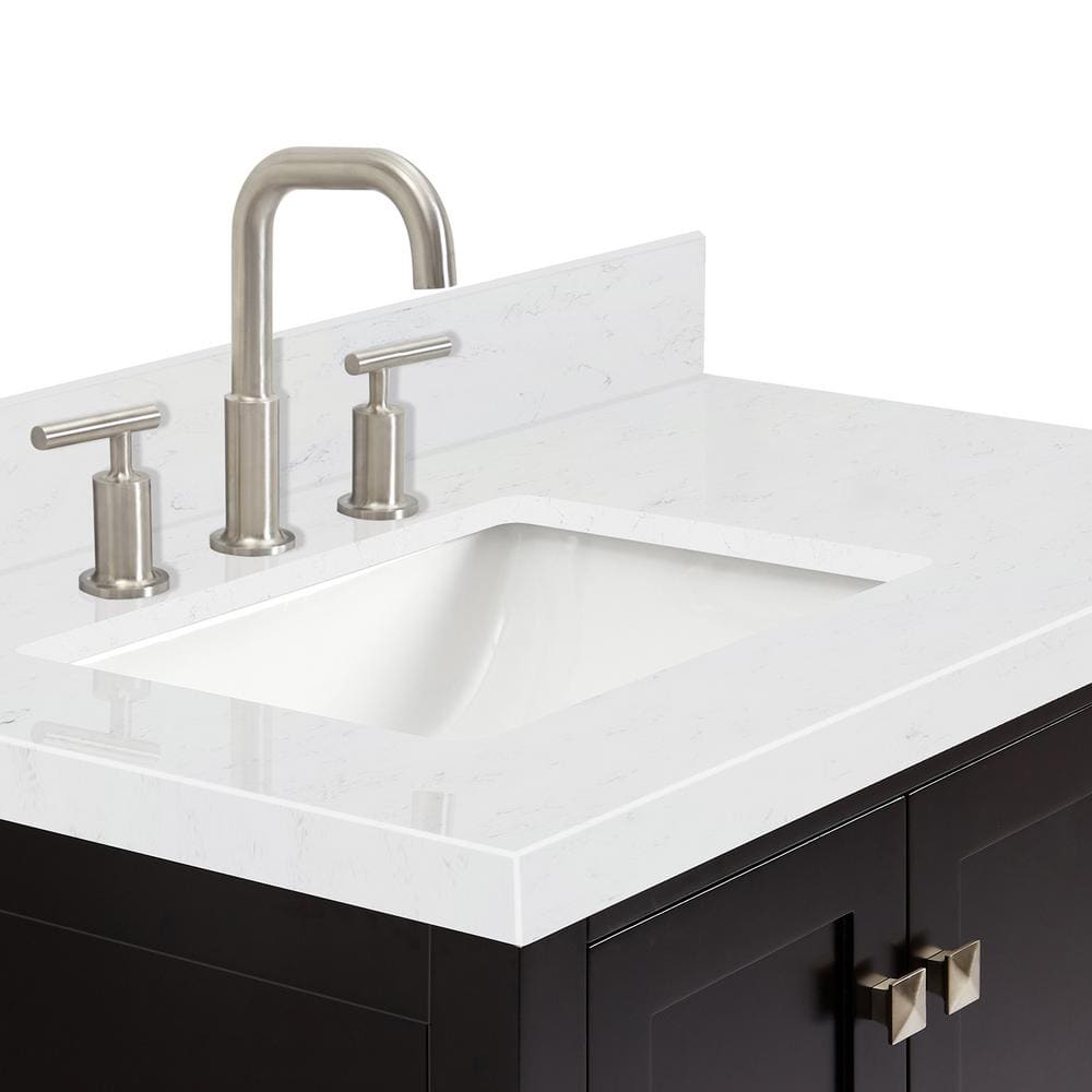 Cambridge 36" Espresso Single Basin Vanity with Shaker Doors