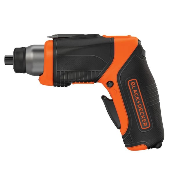 BLACK+DECKER 4V MAX Lithium-Ion Cordless Rechargeable Pivot Screwdriver  with Charger and Accessories BDCS40BI - The Home Depot