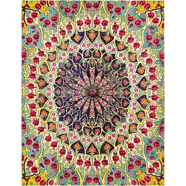 Unique Loom Vita O' Keefe Multi 8' 0 x 10' 0 Area Rug