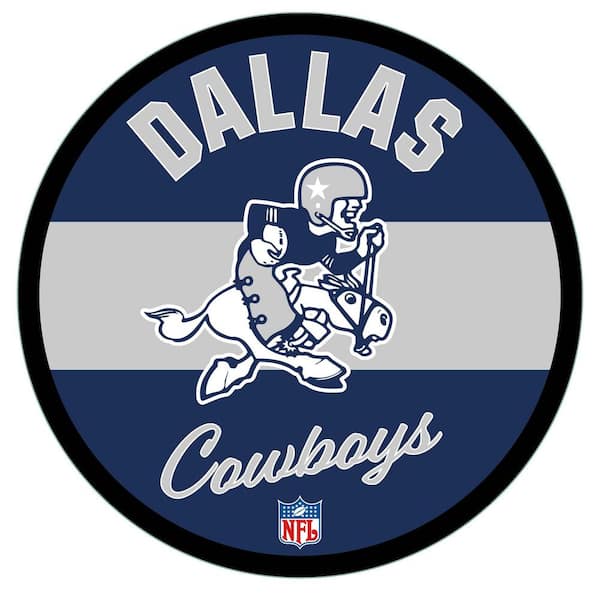 Evergreen Dallas Cowboys Vintage Round 23 in. Plug-in LED Lighted Sign