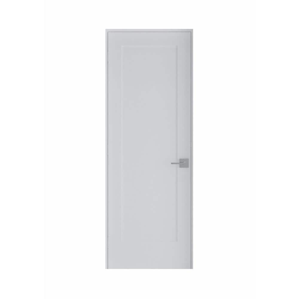 RESO 30 in. x 80 in. Right-Handed Solid Core White Primed