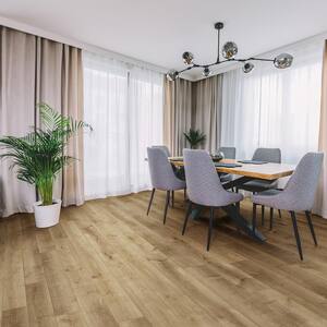 Spanish Trace Oak 14 mm T x 7.6 in. W Waterproof Laminate Wood Flooring (13.3 sqft/case)