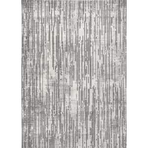 Maddie Contemporary Stripes Beige 5 ft. x 7 ft. 5 in. Indoor Area Rug