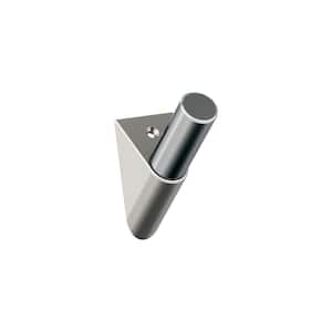 Acclivity 3-11/16 in. L Satin Nickel/Chrome Single Prong Wall Hook