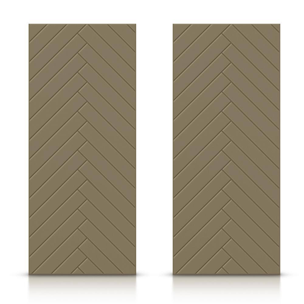 84 in. x 84 in. Hollow Core Olive Green Painted Composite MDF Interior Double Closet Sliding Doors price history on PriceWatchPro