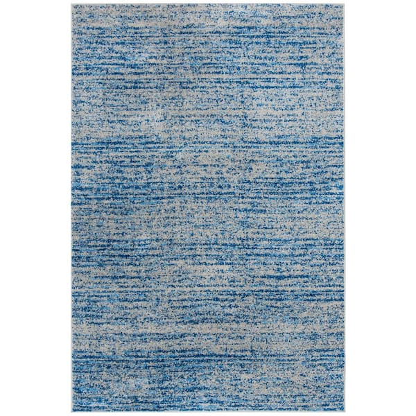 SAFAVIEH Adirondack Blue/Silver 5 ft. x 8 ft. Striped Area Rug