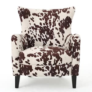 grey cow print chair