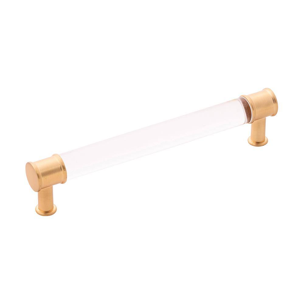 Midway 6-5/16 in. (160mm) Center to Center Crysacrylic with Brushed Golden Brass Cabinet Bar Pull (10-Pack) price history on PriceWatchPro