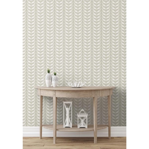 45 sq ft Elegant Birds Beige Peel and Stick Non-woven Wallpaper