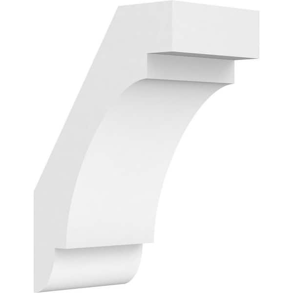 Ekena Millwork 5"W x 8"D x 12"H Standard Aspen Architectural Grade PVC Knee Brace