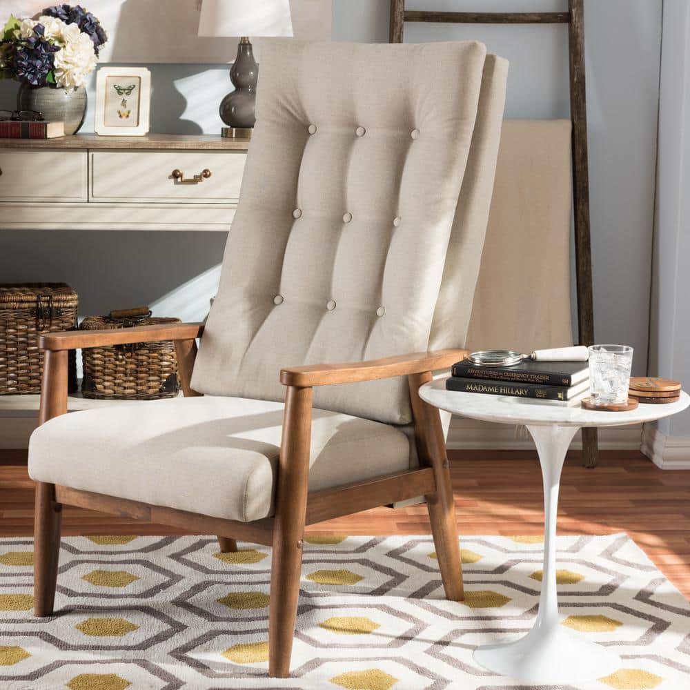 Furniture Barn - Brayden Accent Chair Beige Fabric