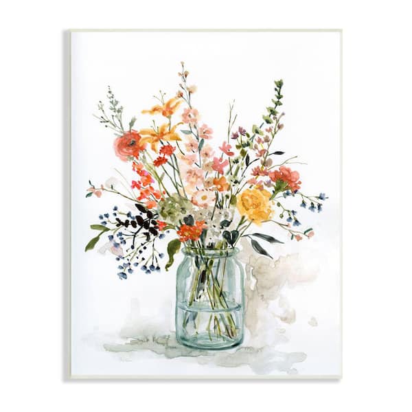 Stupell Industries Warm Summer Meadow Bouquet Still Life Painting By Carol Robinson Unframed Print Nature Wall Art 10 in. x 15 in.
