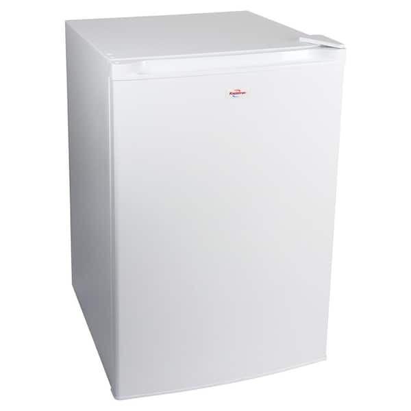 Koolatron Compact Upright Freezer 3.1 cu. ft.. (88L) White, Energy-Efficient Manual Defrost, Flat Back