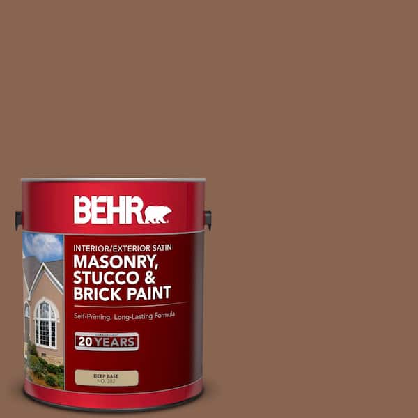 BEHR 1 gal. #PPU3-17 Clay Pot Satin Interior/Exterior Masonry, Stucco and Brick Paint