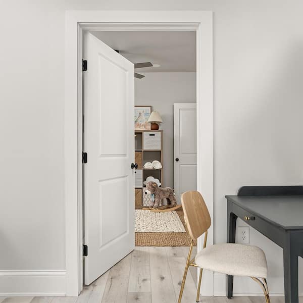 Steves & Sons 24 in. x 80 in. 2-Panel Square Top White Primed