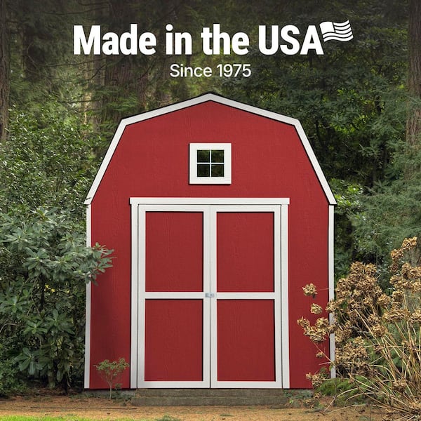 Montana Do-It-Yourself 8 ft. x 10 ft. Barn style Backyard Wood Storage Shed with Smartside Siding (80 sq. ft.)