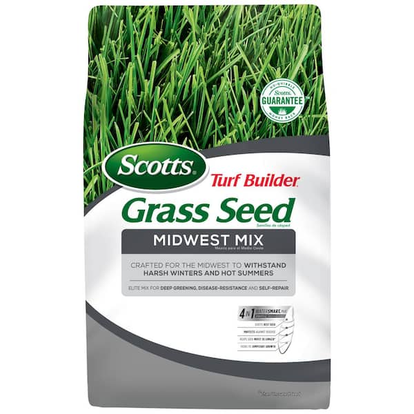 Scotts Turf Builder 20 lbs. Grass Seed Midwest Mix Crafted to Withstand Harsh Winters and Hot Summers