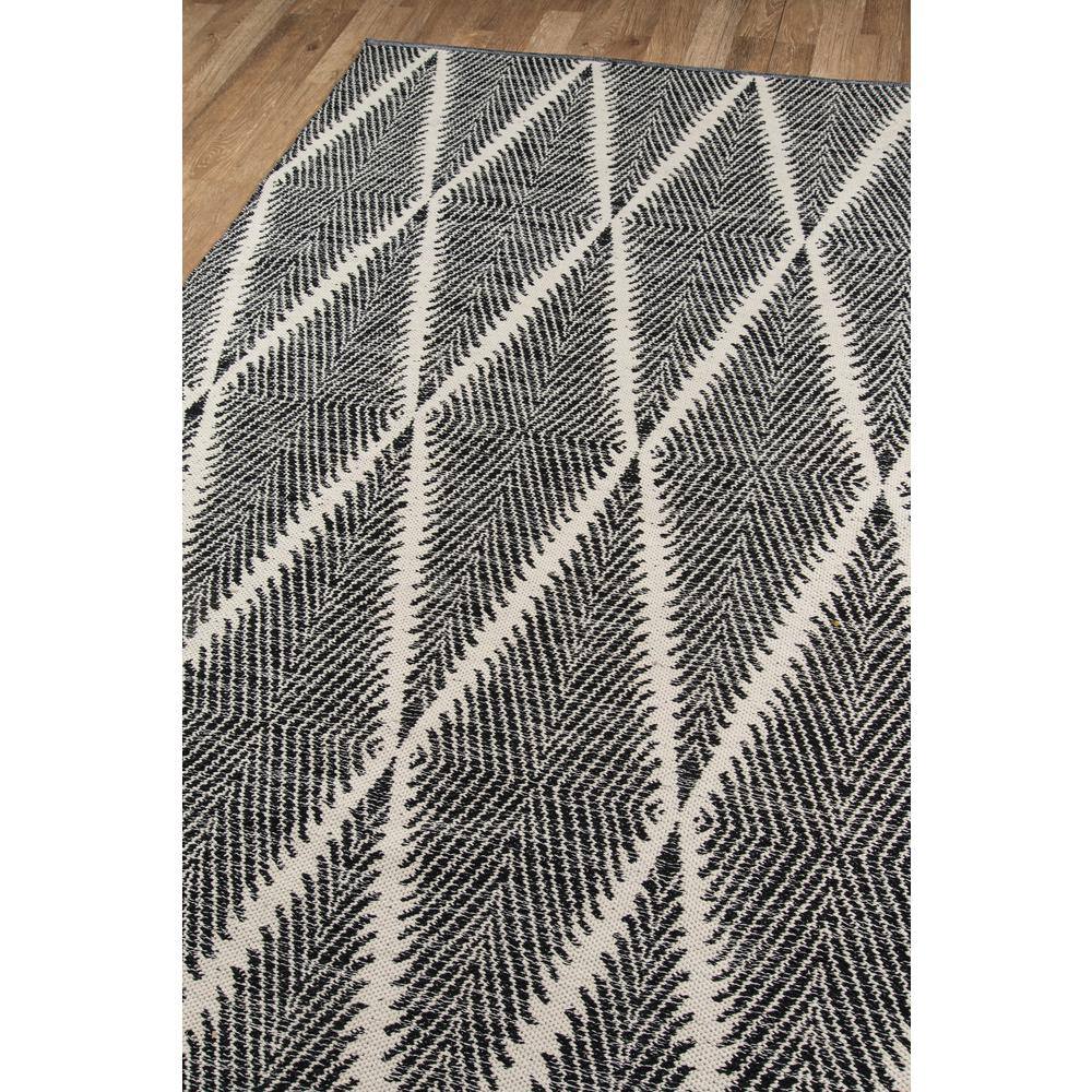 Handmade Black and Gray Diamond Geometric Rectangle Rug 6' x 9'