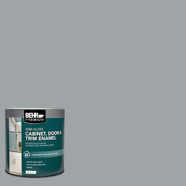 BEHR PREMIUM 1 qt. #MQ5-30 Silent Film Semi-Gloss Enamel Interior/Exterior Cabinet, Door & Trim Paint