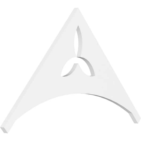 1 in. x 36 in. x 21 in. (14/12) Pitch Naple Gable Pediment Architectural Grade PVC Moulding