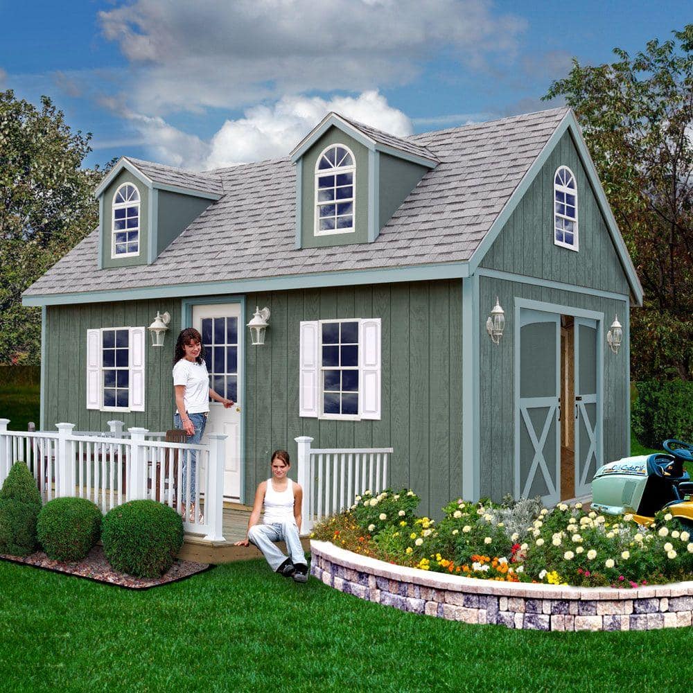 Best Barns Arlington 12 Ft X 24 Wood Storage Shed Kit With Floor Including 4 Runners 1224df The Home Depot 12 Ft X 24 Wood Storage Shed Kit, Best Storage Sheds For The Money
