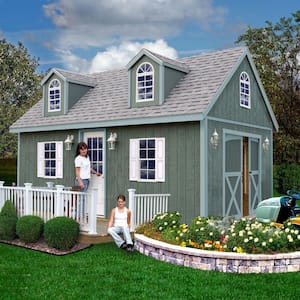 Arlington 12 ft. x 24 ft. Wood Storage Shed Kit with Floor Including 4 x 4 Runners