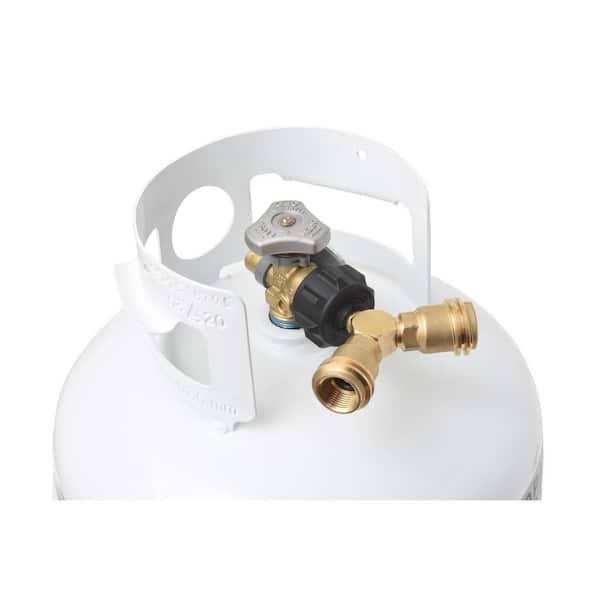 propane tank y-splitter adapter two way