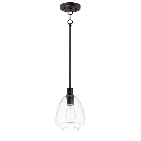 Maxim Lighting Babylon 1-Light Black Pendant Light 11112 - The Home Depot