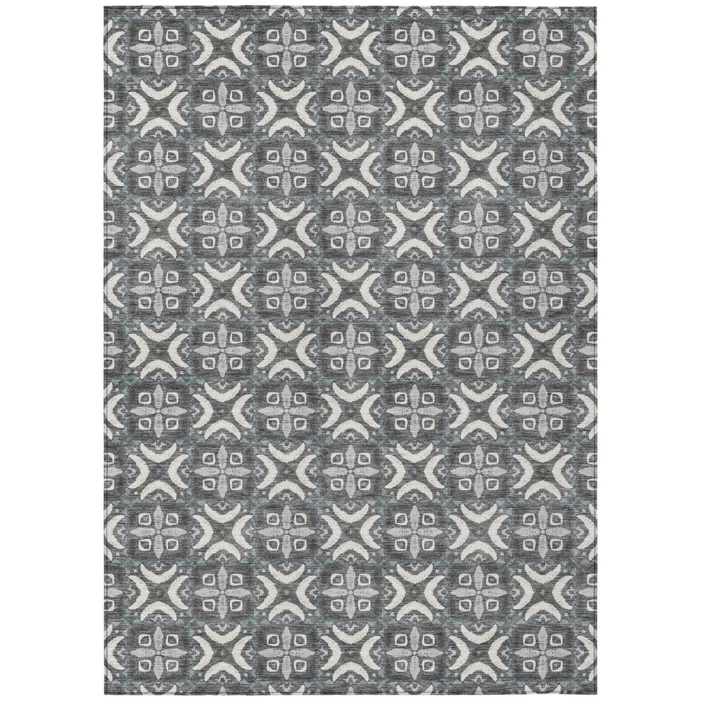 Chantille Machine Washable Indoor/Outdoor Abstract ACN2924 Gray 3 ft. x 5 ft. Area Rug price history on PriceWatchPro
