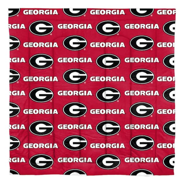 THE NORTHWEST GROUP Rotary 5-Piece Multi-Colored Georgia Bulldogs Queen Size Bed in a Bag Set