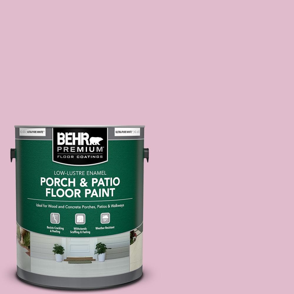 BEHR PREMIUM 1 gal. #M130-3 Wild Geranium Low-Lustre Enamel  Interior/Exterior Porch and Patio Floor Paint 605001 - The Home Depot