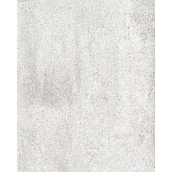 York Wallcoverings White Tungsten Vinyl Wallpaper Matte, 27 in. x 27 ft.