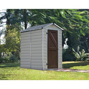 SkyLight 4 ft. x 6 ft. Tan Garden Outdoor Storage Shed