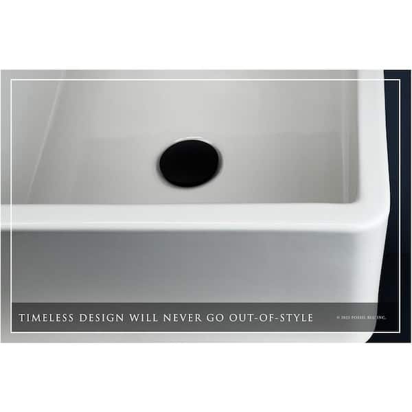 Fossil Blu Farmhouse 20 in. Apron-Front Bathroom Sink in