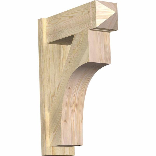 Ekena Millwork 8 in. x 32 in. x 24 in. Westlake Arts and Crafts Rough Sawn Douglas Fir Outlooker