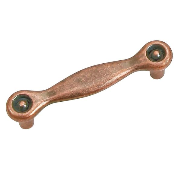 Laurey 3 in. Antique Copper Foundry Center-to-Center Pull