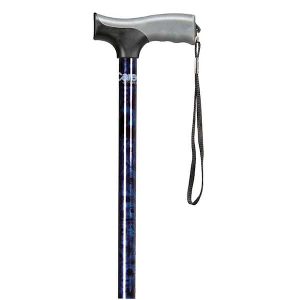Carex Health Brands Soft Grip Derby Foot Cane in Blue