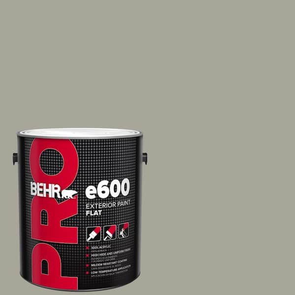 1 gal. #N370-4A Historical Gray Flat Exterior Paint
