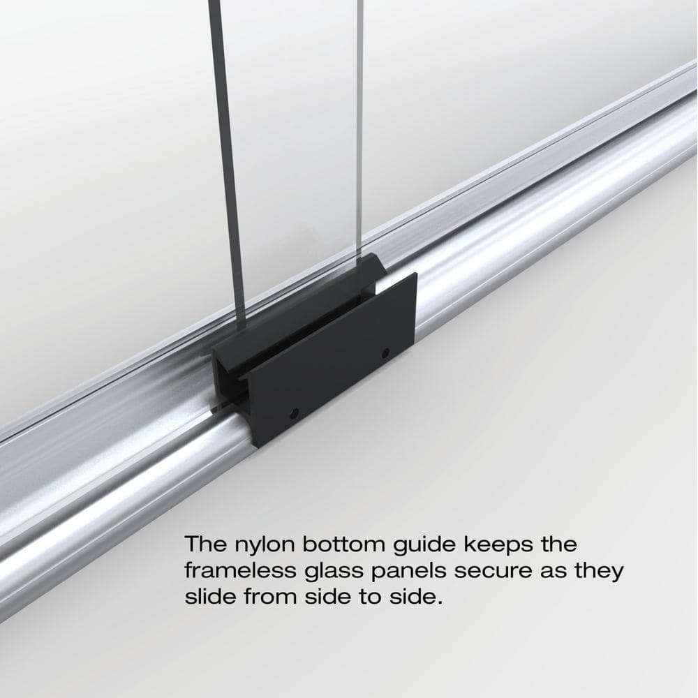 Infinity 70" Brushed Nickel Semi-Frameless Sliding Shower Door