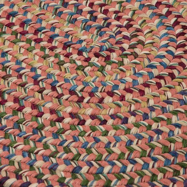 Millwork Terracotta 8 ft. x 10 ft. Tweed Indoor Oval Area Rug